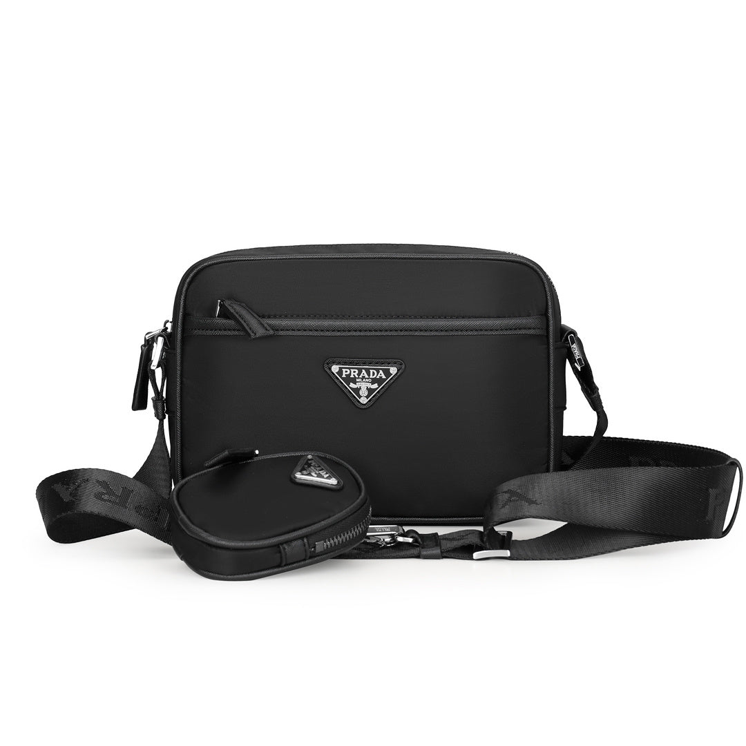 PRDA Re-Nylon camera-style shoulder bag